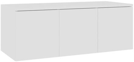 vidaXL Tv-meubel 80x34x30 cm spaanplaat wit