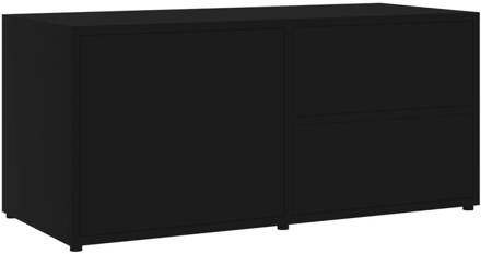 vidaXL Tv-meubel 80x34x36 cm spaanplaat zwart