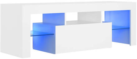 vidaXL Tv-meubel met LED-verlichting 120x35x40 cm wit