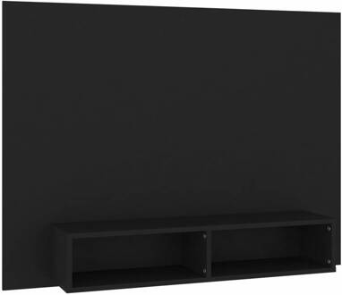 vidaXL Tv-wandmeubel 120x23,5x90 cm spaanplaat zwart