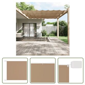 vidaXL Verticaal Scherm - 140 x 800 cm - Taupe