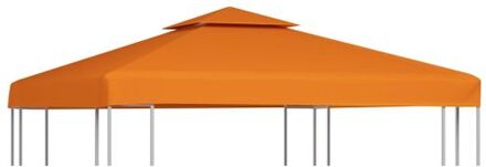 vidaXL Vervangend tentdoek prieel 310 g/m² 3x3 m oranje
