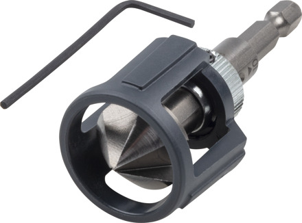 vidaXL Verzinkboor met verstelbare dieptestop zeshoekig  VDXL_424575