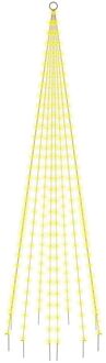 vidaXL Vlaggenmast kerstboom 310 LED's warmwit 300 cm Multikleur