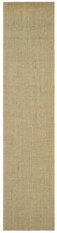 vidaXL Vloerkleed 66x300 cm natuurlijk sisal taupe