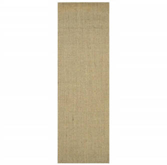 vidaXL Vloerkleed 80x250 cm natuurlijk sisal taupe