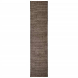 vidaXL Vloerkleed 80x350 cm natuurlijk sisal bruin