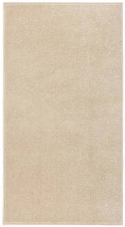 vidaXL Vloerkleed kortpolig 80x150 cm beige