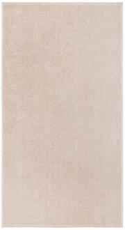 vidaXL Vloerkleed kortpolig 80x150 cm donkerbeige