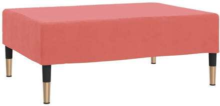 vidaXL Voetenbank 78x56x32 cm fluweel roze