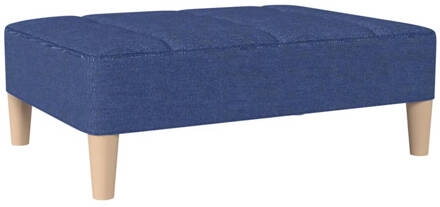 vidaXL Voetenbank 78x56x32 cm stof blauw