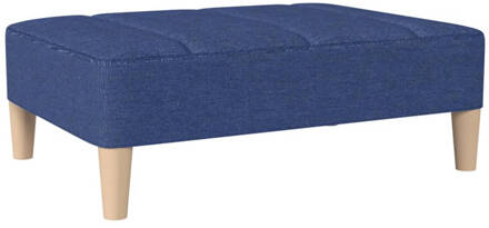 vidaXL Voetenbank 78x56x32 cm stof blauw