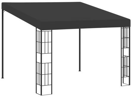 vidaXL Wandprieel 3x3 M Stof Antracietkleurig