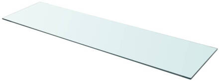 vidaXL Wandschap transparant 110x30 cm glas