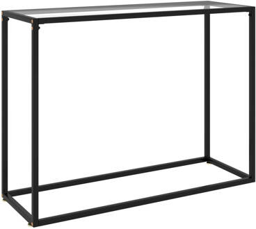 vidaXL Wandtafel 100x35x75 cm gehard glas transparant