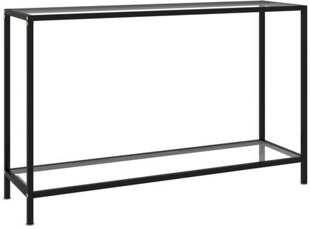 vidaXL Wandtafel 120x35x75 cm gehard glas transparant