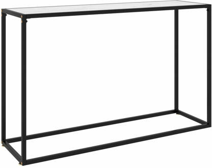 vidaXL Wandtafel 120x35x75 cm gehard glas wit