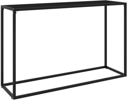 vidaXL Wandtafel 120x35x75 cm gehard glas zwart