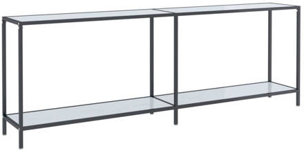 vidaXL Wandtafel Wit marmer 220 x 35 x 75.5 cm