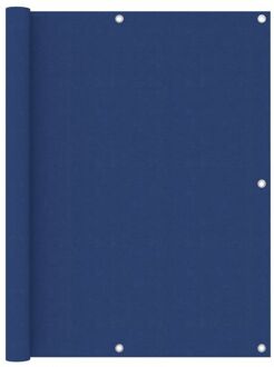 vidaXL Waterbestendig Balkonscherm 120x400 Cm - Blauw Pu-gecoat Oxford - Wind