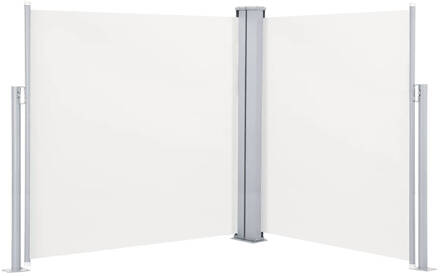 vidaXL Windscherm uittrekbaar 140x600 cm crème