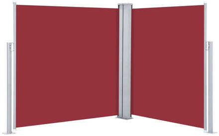 vidaXL Windscherm uittrekbaar 140x600 cm rood