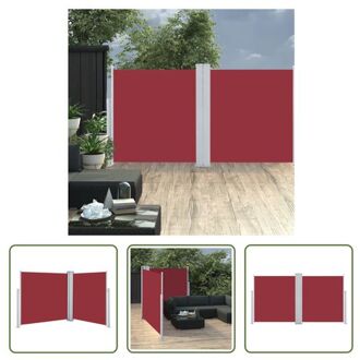 vidaXL Zijluifel - Groot - Uittrekbaar - Rood - 117 x (0-600) cm