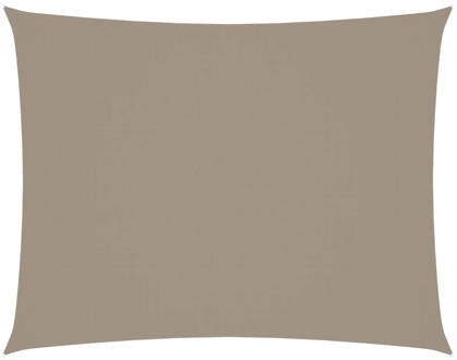 vidaXL Zonnescherm rechthoekig 6x7 m oxford stof taupe