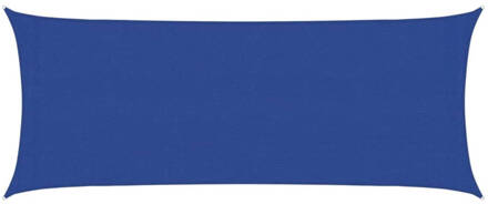 vidaXL Zonnezeil 160 g/m² 2x5 m HDPE blauw