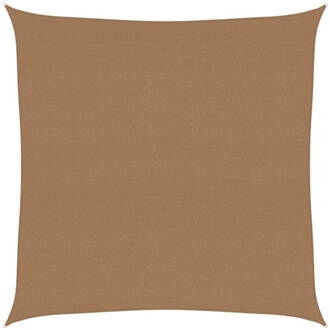 vidaXL Zonnezeil 160 g/m² 4,5x4,5 m HDPE taupe Bruin