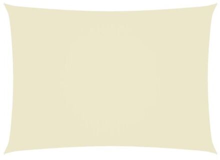vidaXL Zonnezeil - 3 x 5 m - Rechthoekig - Crème PU-gecoat Oxford stof