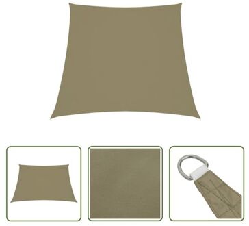 vidaXL Zonnezeil - Bescherming tegen zon en regen - 3/4 x 3 m - Beige - PU-gecoat oxford stof