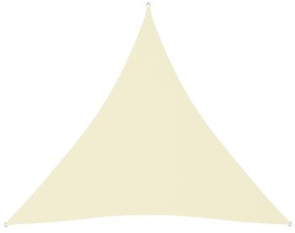 vidaXL Zonnezeil Driehoek - 4.5 x 4.5 x 4.5 m - PU-gecoat oxford stof Crème