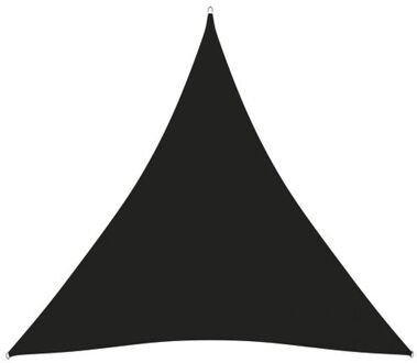 vidaXL Zonnezeil - Driehoekig - 4.5 x 4.5 x 4.5 m - Zwart - PU-gecoat oxford stof