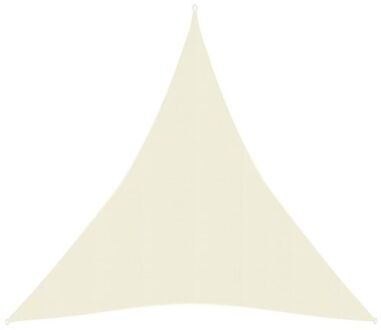 vidaXL Zonnezeil HDPE - 3 x 4 x 4 m - crème - driehoekig