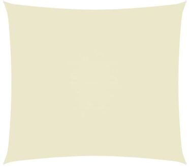 vidaXL Zonnezeil - Rechthoekig - 3.5 x 4.5 m - Crème - PU-gecoat oxford stof
