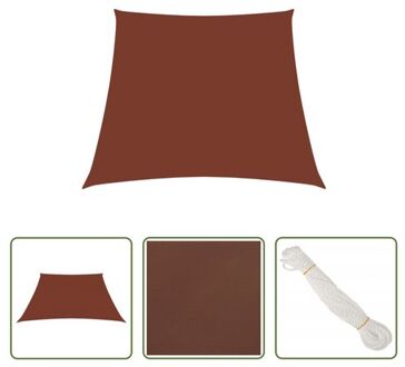 vidaXL Zonnezeil - Terracotta - 3/4 x 3 m - PU-gecoat Oxford stof Bruin