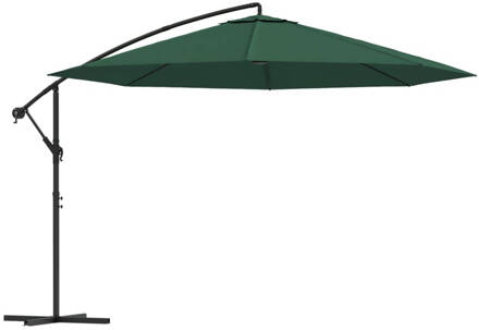 vidaXL Zweefparasol 3,5 m groen