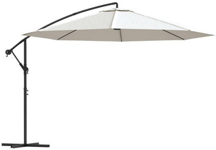 vidaXL Zweefparasol 3,5 m zandwit