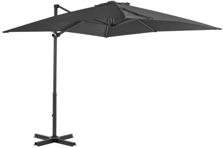 vidaXL Zweefparasol met aluminium paal 250x250 cm antraciet Grijs