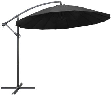 vidaXL Zweefparasol met aluminium paal 3 m antraciet