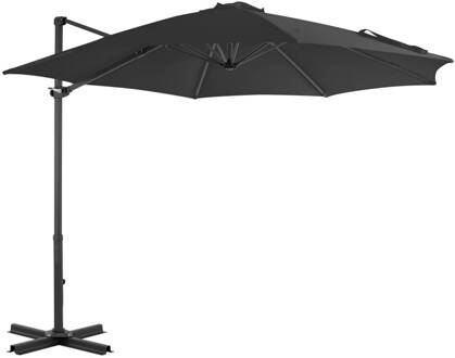 vidaXL Zweefparasol met aluminium paal 300 cm antraciet Grijs