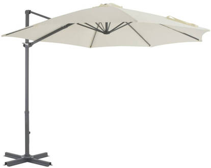 vidaXL Zweefparasol met aluminium paal 300 cm zandkleurig Beige