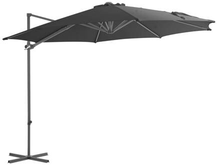 vidaXL Zweefparasol met stalen paal 300 cm antraciet Grijs