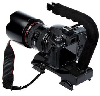 Video Actie Stabiliseren Handle Grip Handheld Stabilisator Met Shoe Mount Voor Canon Nikon Panasonic Dslr Camera Camcorder