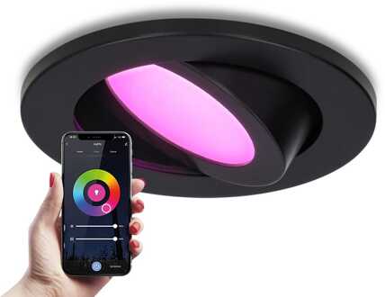 Vienna Smart Inbouwspots RGBWW IP65 Zwart