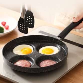 Vier-Gat Frituren Pot Verdikte Omelet Pan Non-stick Ei Pannenkoek Steak Pan Koken Ei Ham Pannen Ontbijt maker Voor Gasfornuis