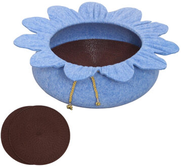 Vier Seizoenen Algemene Kat Matras Matras Vilt Ins Mooie Prinses Huisdier Cave Netto Rode Kat Grot In Zomer Koele Zomer zwart