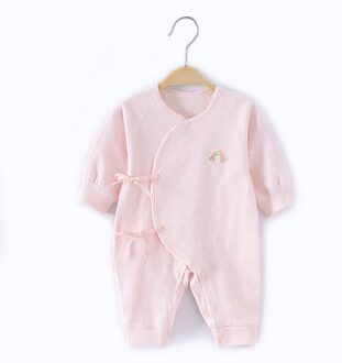 Vier Seizoenen Baby Meisje Romper Airco Kleding 0-18M Pasgeboren Jongen Rompertjes Katoen Lange Mouw jumpsuit Outfit Kleding Voor Kids Roze / Pasgeboren