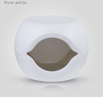 Vier Seizoenen Huisdier Kennel Eenvoudige Plastic Huisdier Huis Kat Kruk Kat Kennel wit